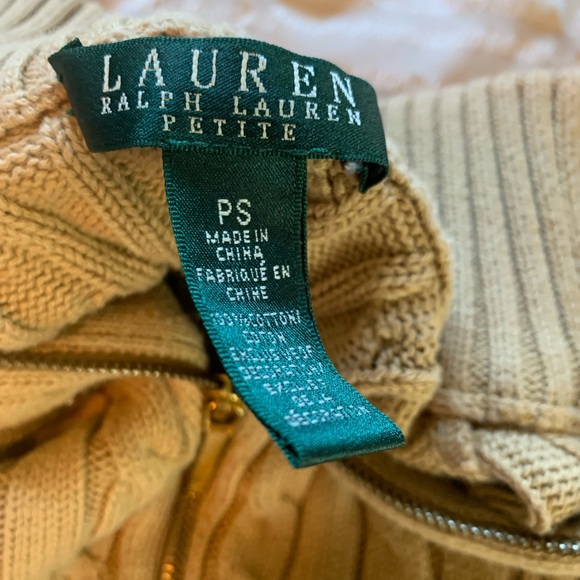 Vintage Ralph Lauren Petite Zip up sweater - Picture 4 of 6